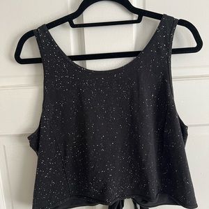 lululemon Tie Black Workout Shirt